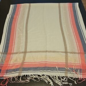 Cost Plus World Market Multicolor Striped Scarf